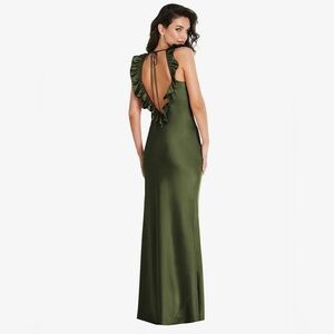 Olive Green Dessy Bridesmaid Dress